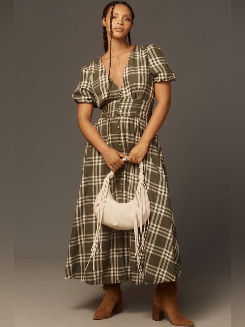 Anthropologie The Katerina Button-Front Dress 2X